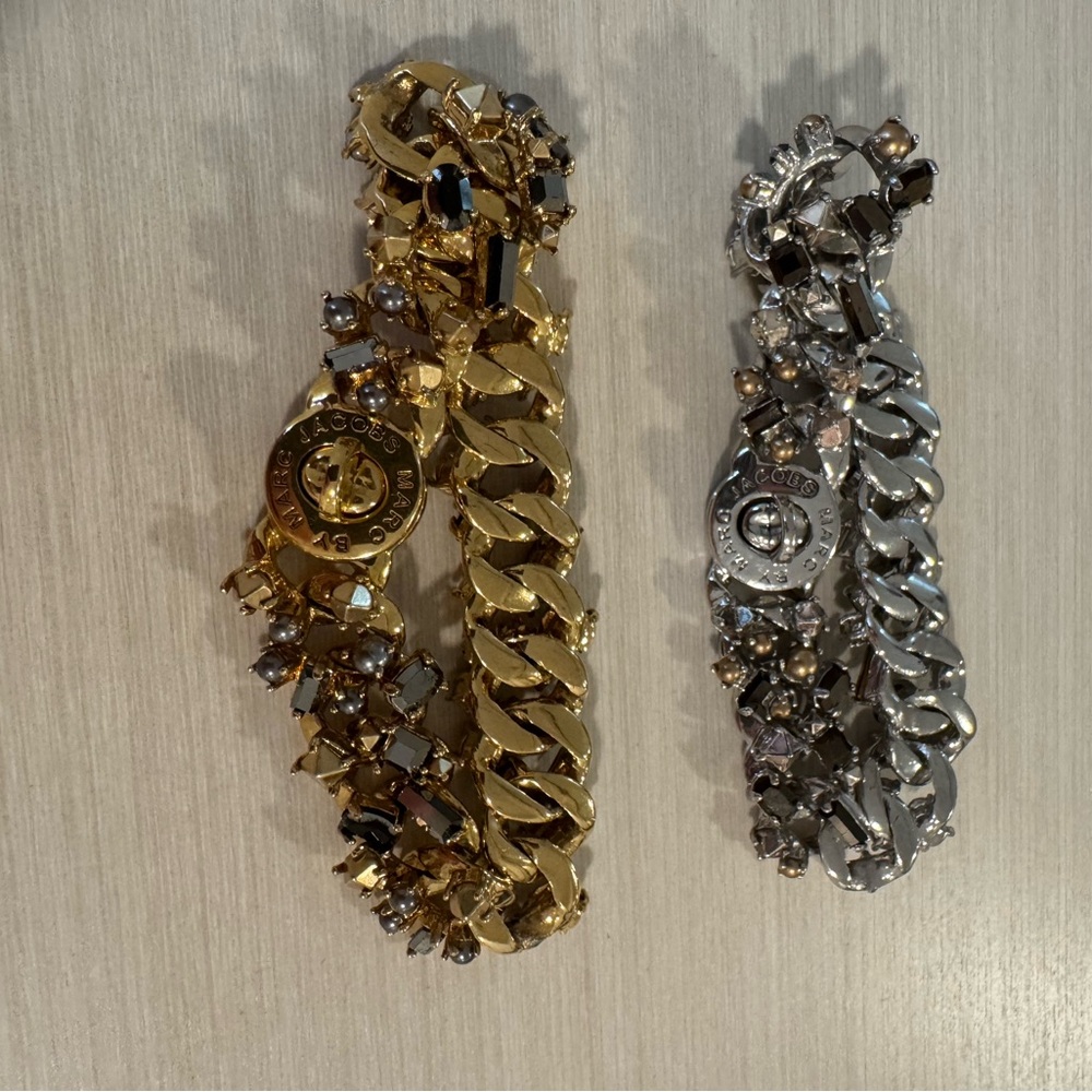 Marc By Marc Jacobs Gold and Silver Chain Bracelets